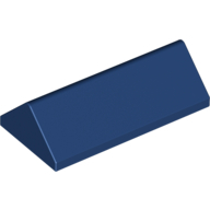 Lego kostka (kostička) střecha 2x4 sklon (šikmá) 45° oboustranná hladká, tmavě modrá (4579236)